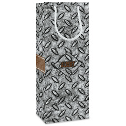 Diamond Plate Wine Gift Bags - Matte (Personalized)