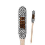 Diamond Plate Paddle Wooden Food Picks - Single Sided (Personalized)