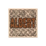 Diamond Plate Genuine Maple or Cherry Wood Sticker (Personalized)