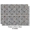 Diamond Plate Wrapping Paper Sheet - Double Sided - Front