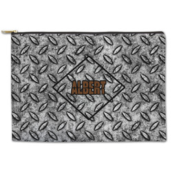 Diamond Plate Zipper Pouch (Personalized)