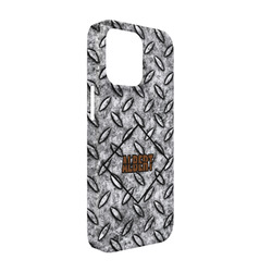 Diamond Plate iPhone Case - Plastic - iPhone 13 Pro (Personalized)