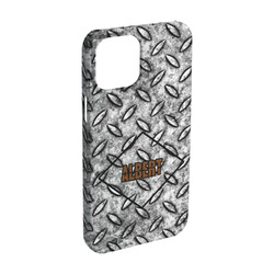 Diamond Plate iPhone Case - Plastic - iPhone 15 Pro (Personalized)