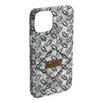 Diamond Plate iPhone Case - Plastic - iPhone 15 Pro Max (Personalized)