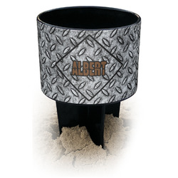 Diamond Plate Black Beach Spiker Drink Holder (Personalized)