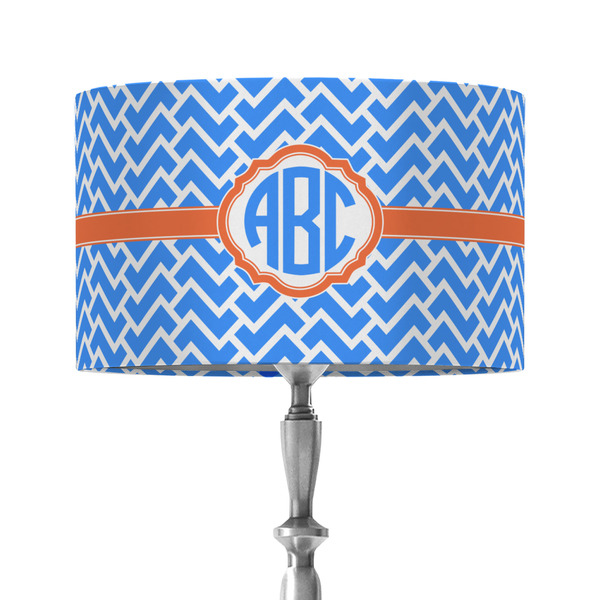 Custom Zigzag 12" Drum Lamp Shade - Fabric (Personalized)