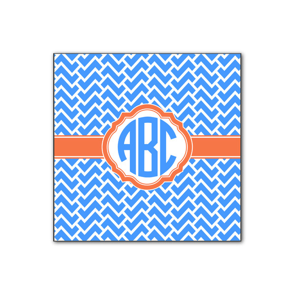 Custom Zigzag Wood Print - 12x12 (Personalized)