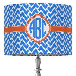 Zigzag 16" Drum Lamp Shade - Fabric (Personalized)