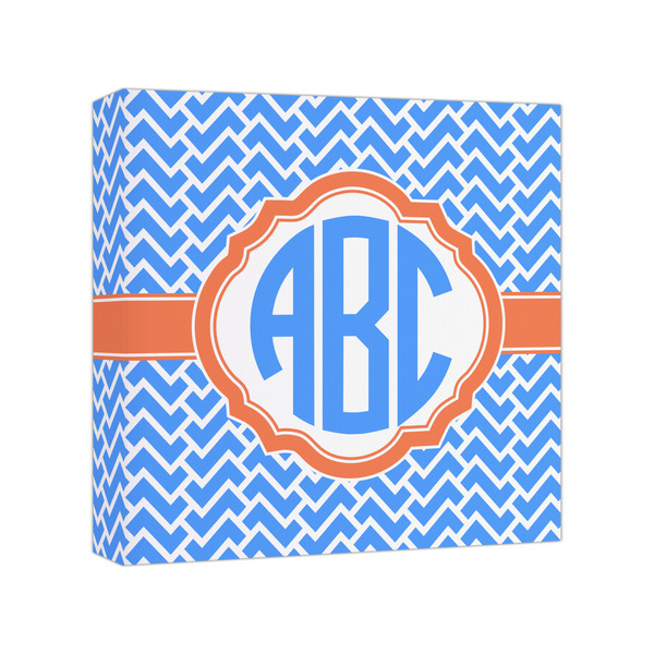 Custom Zigzag Canvas Print - 8x8 (Personalized)