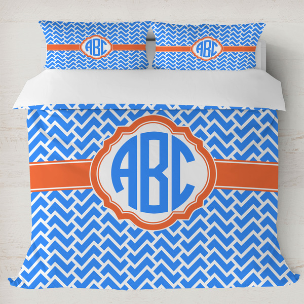 Custom Zigzag Duvet Cover Set - King (Personalized)