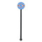 Zigzag Black Plastic 5.5" Stir Stick - Round - Single Stick