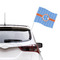 Zigzag Car Flag - Large - LIFESTYLE