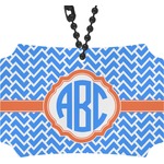 Zigzag Rear View Mirror Ornament (Personalized)