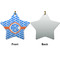 Zigzag Ceramic Flat Ornament - Star Front & Back (APPROVAL)