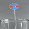 Zigzag Clear Plastic 7" Stir Stick - Oval - Main