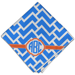 Zigzag Cloth Dinner Napkin - Single w/ Monogram