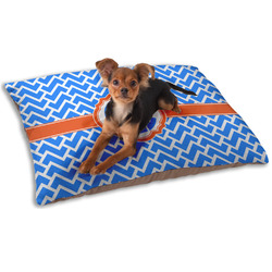 Zigzag Dog Bed - Small w/ Monogram