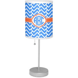 Zigzag 7" Drum Lamp with Shade Polyester (Personalized)