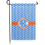 Zigzag Small Garden Flag - Single Sided w/ Monograms