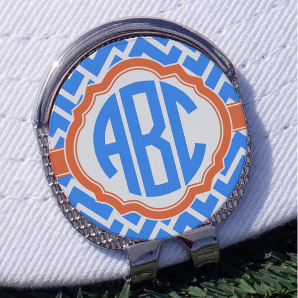 Custom Zigzag Golf Ball Marker - Hat Clip