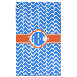 Zigzag Golf Towel - Poly-Cotton Blend - Large w/ Monograms