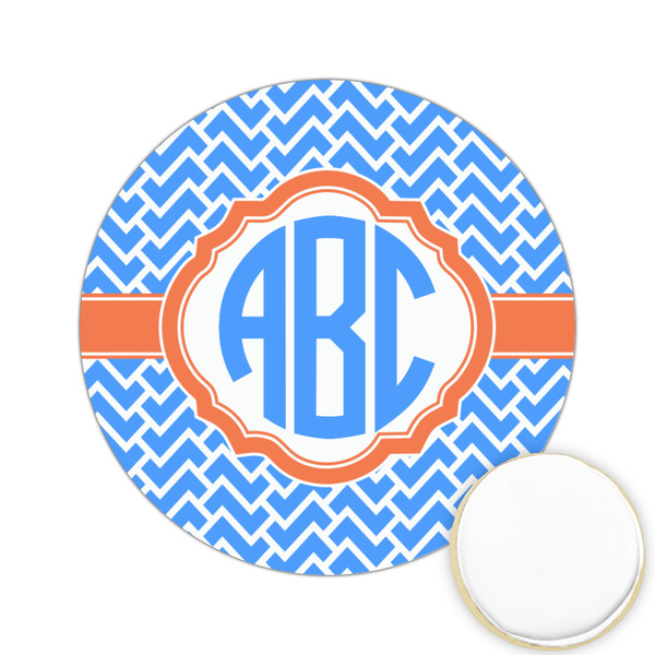 Custom Zigzag Printed Cookie Topper - 2.15" (Personalized)