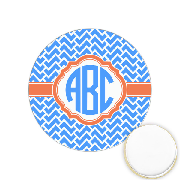 Custom Zigzag Printed Cookie Topper - 1.25" (Personalized)