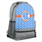 Zigzag Large Backpack - Gray - Angled View