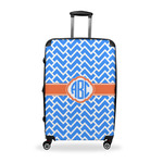 Zigzag Suitcase - 28" Large - Checked w/ Monogram