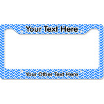 Zigzag License Plate Frame - Style B (Personalized)