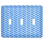 Zigzag Light Switch Cover (3 Toggle Plate)