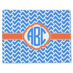 Zigzag Single-Sided Linen Placemat - Single w/ Monogram