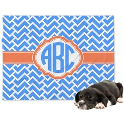 Zigzag Dog Blanket - Large (Personalized)