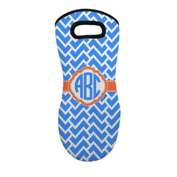 Zigzag Neoprene Oven Mitt - Single w/ Monogram