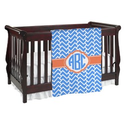 Zigzag Baby Blanket (Single Sided) (Personalized)