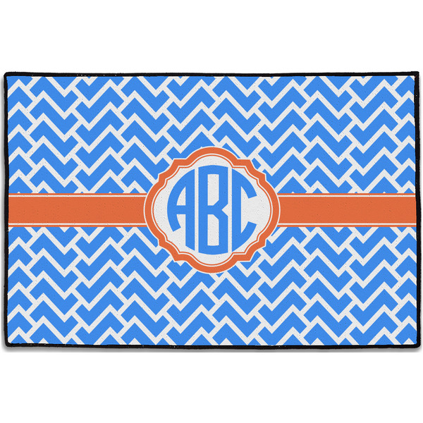 Custom Zigzag Door Mat - 36"x24" (Personalized)