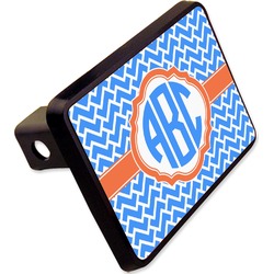 Zigzag Rectangular Trailer Hitch Cover - 2" (Personalized)