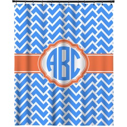 Zigzag Extra Long Shower Curtain - 70"x84" (Personalized)