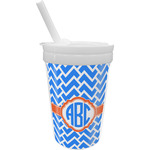 Zigzag Sippy Cup with Straw (Personalized)