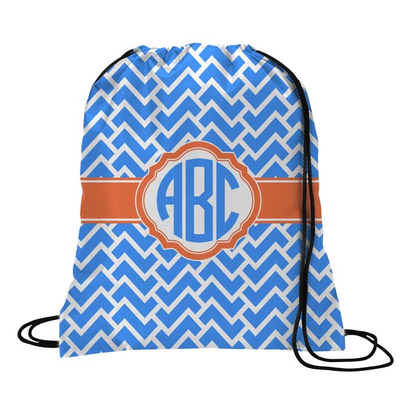 Custom Zigzag Drawstring Backpack - Large (Personalized)