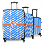 Zigzag 3 Piece Luggage Set - 20" Carry On, 24" Medium Checked, 28" Large Checked (Personalized)