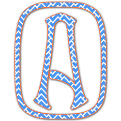 Zigzag Monogram Decal - Medium (Personalized)