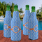 Zigzag Zipper Bottle Cooler - Set of 4 - LIFESTYLE