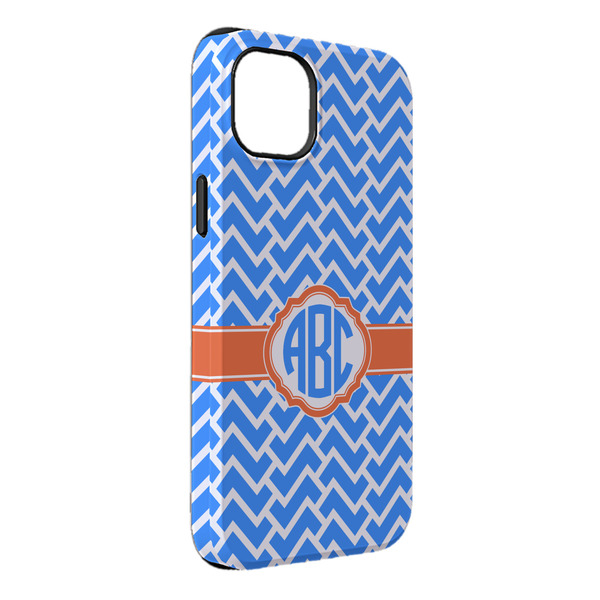 Custom Zigzag iPhone Case - Rubber Lined - iPhone 14 Plus (Personalized)