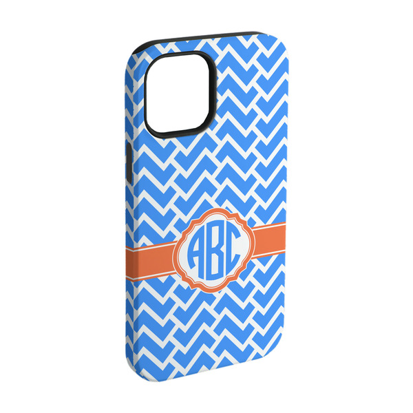 Custom Zigzag iPhone Case - Rubber Lined - iPhone 15 Pro (Personalized)