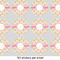 Pink & Green Geometric 1" Multipurpose Round Labels - Sheet