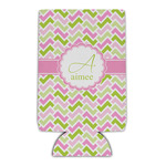 Pink & Green Geometric Can Cooler (Personalized)