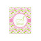 Pink & Green Geometric 16x20 - Canvas Print - Front View