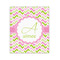 Pink & Green Geometric 20x24 - Canvas Print - Front View