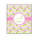 Pink & Green Geometric Wood Print - 20x24 (Personalized)